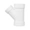Charlotte Pipe And Foundry Charlotte Pipe Schedule 40 4 in. Hub X 4 in. D Hub PVC Reducing Wye 1 pk PVC006012000 - alternate 2